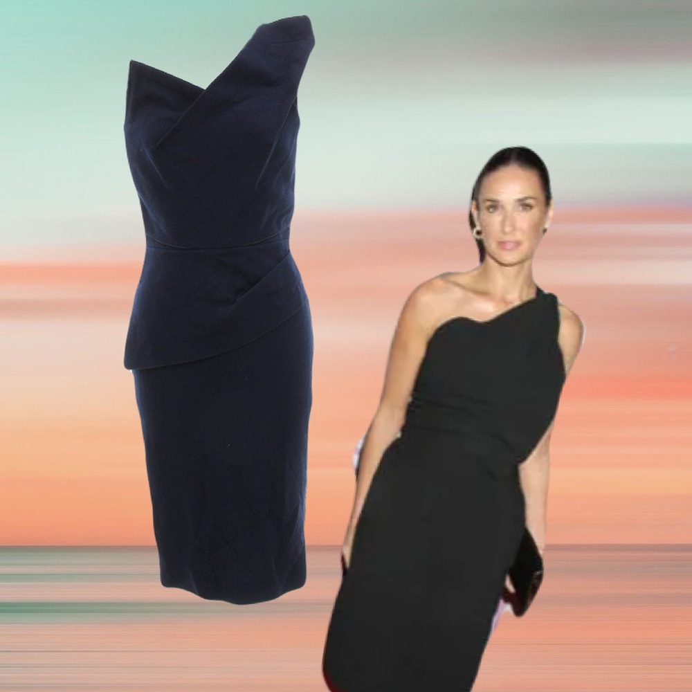 Roland Mouret Indigo Exclusive Dress for Net-A-Porter, Victoria Beckhams Mentor